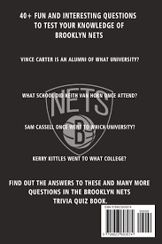 Between the universal college application and the common application, which one's better for you? Brooklyn Nets Trivia Quiz Book Basketball The One With All The Questions Nba Basketball Fan Gift For Fan Of Brooklyn Nets Oviedo Bonnie Amazon Com Mx Libros