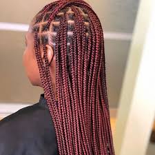 Black And Brown Knotless Braids African Stylist On Instagram Book Medium Knotless Braids Knotlessbox In 2020 Thick Hair Styles Braids For Black Hair Braids Hairstyles Pictures