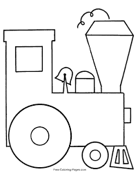 Funny train coloring pages for kids. Train Coloring Pages