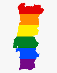 Portugal flag element vector map. Lgbt Flag Map Of Portugal Portugal Country Shape Flag Hd Png Download Kindpng