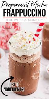 Peppermint Mocha Frappuccino Recipe In 2020 Peppermint Mocha Frappuccino Peppermint Mocha Recipe Coffee Recipes