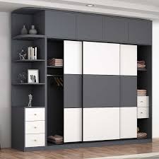 Wardrobe with sliding doors, white stained oak effect/auli mirror glass. Customize Sliding Wardrobe Closet With Opening Side Cabinet Bedroom Sets Aliexpress