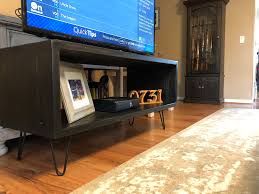 Diy hairpin leg tv stand. Modern Tv Stand Diy 731 Woodworks We Build Custom Furniture Diy Guides Monticello Ar