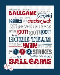 I say you don't know you say you don't know i say. Take Me Out To The Ballgame Baseball Printable How To Nest For Less