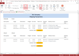 Replace database.accdb with the path to the database you want to convert. Download Freight Forwarding And Shipping Management Access Database Templates 1 0