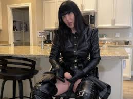 Blonde milf teases and masturbates in a latex skirt stockings and boots. Boots Porn Videos See Mom Suck