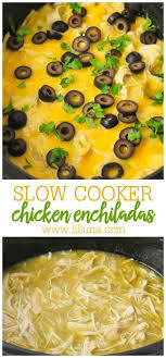 Slow Cooker Chicken Enchiladas Recipe Lil Luna Recipe Pork And Beef Recipe Slow Cooker Chicken Recipes With Enchilada Sauce