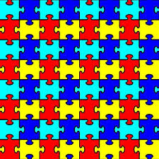 Autism awareness puzzle piece silicone mold food a639 gumpaste craft candy soap. Autism Puzzle Piece Craft Cutter Vinyl Heat Transfer Vinyl Htv 12 X12 4 Pieces Buy Online In Guernsey At Guernsey Desertcart Com Productid 31220188