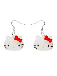 You can never have too many friends. Erstwilder Hello Kitty Earrings Thunder Egg