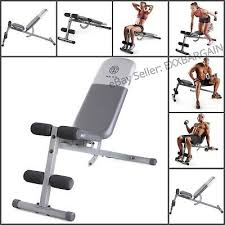 Golds Gym Adjustable Slant Workout Weight Bench Exercise Home Workout Ebay