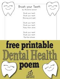 Free Printable Dental Health Month Poem For Preschool Kindergarten And First Grade Great Fo Dental Health Activities Dental Health Week Dental Health Month