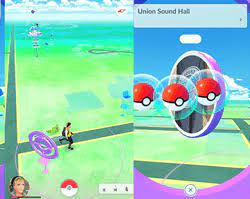 These are typically businesses, parks or churches that will have a blue symbol over them. Pokemon Go Pokeball Regular Great Ultra Master Pokeball