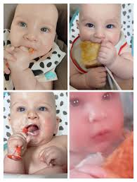 Breakfast time , this little baby loves to try everything she can ❤✌🙏