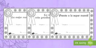 Todo clasificado por temas muy habituales en la educación primaria. Certificados Para Colorear Dia De Las Madres