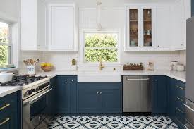navy blue kitchen cabinets + paint