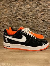 Nike Air Force 1 Orange Black Split Halloween Vintage Clot Silk Atmos Size 13 Nike Sneaker In 2020 Nike Air Force Nike Air Sneakers