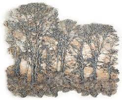 Beautiful Textile Trees By Lesley Richmond Designwrld Textiles Artwork Textile Fiber Art Textile Artists