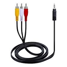 Onvian 3.5mm to 3 RCA 1/8" Male Plug to RCA Stereo Audio Video Male AUX  Cable 5FT Cord (3.5mm to 3 RCA) : Amazon.in: Electronics