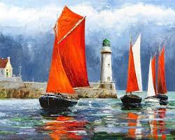 Gleb Goloubetski Peinture Bateau Peinture De Voilier Belle Ile En Mer