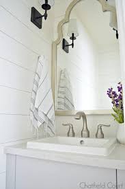 Borrow approximately 3 by 5 feet at minimum in planning your bathroom expansion. Small Powder Room Reveal Chatfield Court