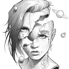 Alte Idee Neue Skizze Auf Skizze Art Drawings Dark Art Drawings Sketches