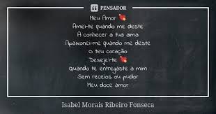 Isabel Morais Ribeiro Fonseca Doce Amor Pensadores Amor