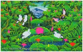 Pusat Jual Lukisan Termurah Lukisan Burung Jalak Bali Di 2020 Lukisan Jalak Burung