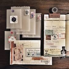 Teachercandy On Instagram Preparing In Advance A Parcel For A Friend Made Pockets And An Envelope Wit Vintage Paper Crafts Floral Stickers Postcard Mailing