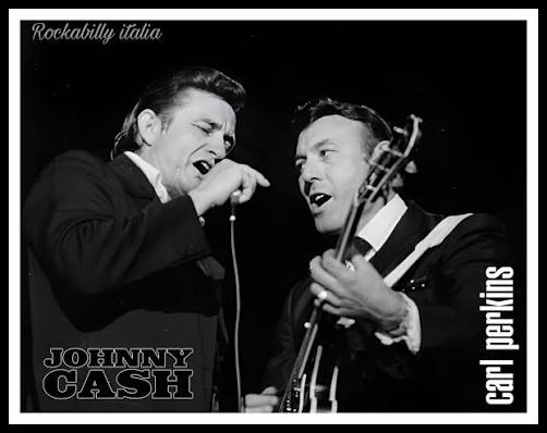 🎸 When Rockabilly met Country – Cash & Perkins on stage! 🎶 Few  partnerships in early rock history were as electric as Johnny Cash and Carl  Perkins. Both Sun Records legends, both