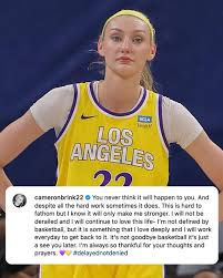 Cameron Brink after torn ACL: “I will work everyday to get back . it's not  goodbye basketball , it's just see you later .” : r/wnba