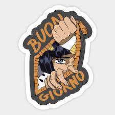Jojo's bizarre adventure is a japanese manga series written and illustrated by hirohiko araki. Jojo S Bizarre Adventure Bruno With Text Jojos Bizarre Adventure Sticker Teepublic