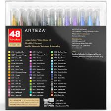 Large Selection Of Vibrant Colors Discover Endless Color Combinations With 48 Highly Pigmented Hues That Range Color Palette Challenge Hand Lettering Arteza