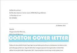 Letter cover letter mohon kerja. Surat Rasmi Cover Letter