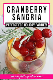 White Wine Holiday Sangria Is The Perfect Big Batch Drink Recipe To Make For Your Thanksgivin Easy Holiday Cocktail Recipes Thanksgiving Drinks Holiday Sangria
