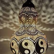 Su Kabak Avize Su Kabak Abajur Ozel Hediye Gourd Lamp Lamba Su Kabagi Abajur