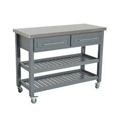 Out of stock quick view. Homcom Rolling Kitchen Island Cart With Drawers Shelves And Stainless Steel Top Grey Buy Online In Isle Of Man At Isleofman Desertcart Com Productid 43026198