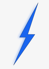 Blue Lightning Bolt Png Free Transparent Png Download Pngkey