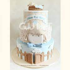 Baby Lamb Baby Shower Cakes Lamb Cake Baby Cake
