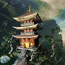 Zen Buddhist Temple In The Mountains Stock Photo, Picture and Royalty Free  Image. Image 19636888.
