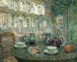 l art magique henri le sidaner la table de pierre 絵画 絵 印象派