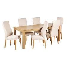 Argos home san diego solid wood dining table & 4 chairs. Buy Home Hemsley Extendable Table 6 Curve Chairs Oatmeal At Argos Co Uk Your Online Shop For Dining Sets Dinin Dining Room Furniture Curved Chair Dining
