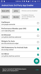 When in android auto i get no option for aa mirror requested only an option to return to sony is there. App Root Android Auto 3rd Party App Enabler Xda Forums