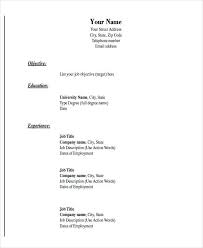Available in multiple file formats like word, photoshop, illustrator and indesign. 19 Basic Resume Format Templates Pdf Doc Free Premium Templates
