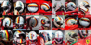 Sebastian vettel ist ein deutscher automobilrennfahrer. Sebastian Vettel S 2018 Helmets 21 Variations On A Theme