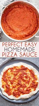 Easy Pizza Sauce Recipe Recipes Italian Recipes Easy Easy Pizza