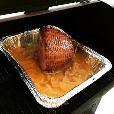 Traeger D Ham With A Maple Apple Glaze First Time Doing A Ham In The Treager And It Smells Louisiana Pellet Grill Recipes Pellet Grill Recipes Traeger Recipes