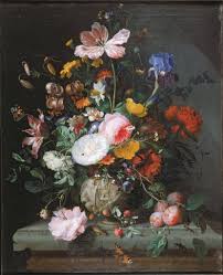 The colors in the bouquet are generally coordinated with the color of this centerpiece, either to compliment that color or bring out contrast between the different colors of your blooms. Still Life With Bouquet Of Flowers Digital Collection