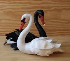 Black And White Swan Swan Sewing Pattern Decorative Swan White Swan Black Swan At Makerist With Images Sewing Patterns Swan