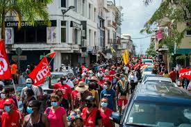 It is included in the lesser antilles island chain. Thousands Protest In France S Martinique Against Insecticide Impunity
