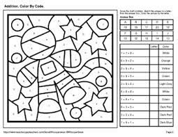 Color by number thanksgiving worksheets. Adding 3 Numbers Color By Code Coloring Pages Outer Space By Whooperswan